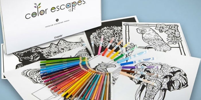 Crayola lanza libros para colorear para adultos