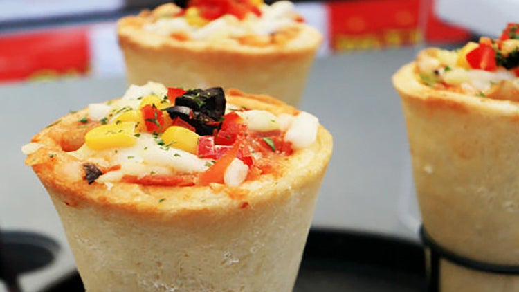 Pizza en cono