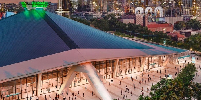 Sí, Amazon renombró un centro deportivo en Seattle 'Climate Pledge Arena'