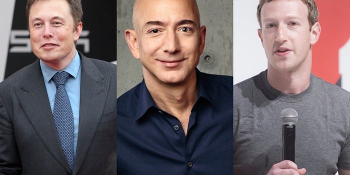 'Emperadores de la economía digital': Musk, Bezos y Zuckerberg han ganado 115 mil millones de dólares en lo que va del año