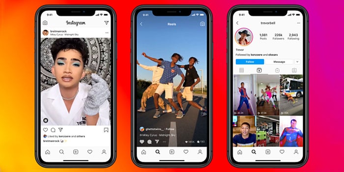 Instagram lanza Reels para tratar de vencer a TikTok en su propio juego