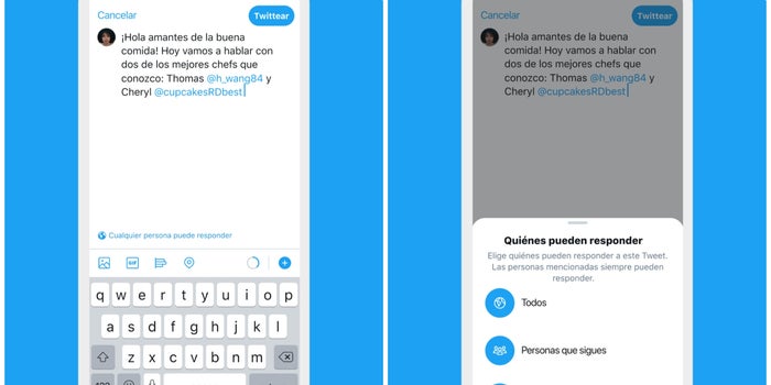 Así es como Twitter quiere que tengas el control de tus conversaciones