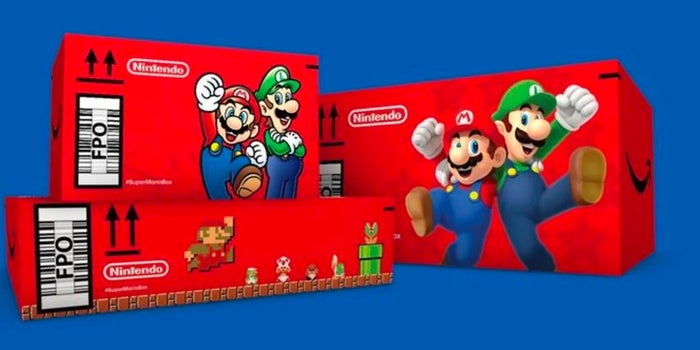 Amazon está enviando al azar cajas con temática de Mario