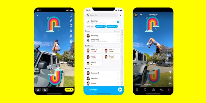 Snapchat lanza Spotlight, el rival TikTok