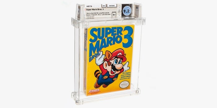 Subastan una copia sin abrir de Super Mario Bros.3 por lo equivalente a 3 millones de pesos
