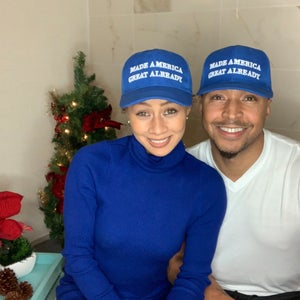 Who Is the Man Behind Those 'Blue MAGA' Hats?