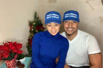 Who Is the Man Behind Those 'Blue MAGA' Hats?