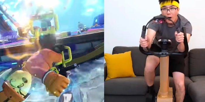 Este hombre convirtió a Mario Kart en un entrenamiento de la vida real