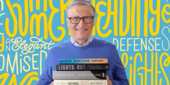 Estos son los 5 libros que Bill Gates te recomienda leer este verano