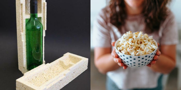 Bye, bye, Styrofoam! Popcorn packages developed in Germany