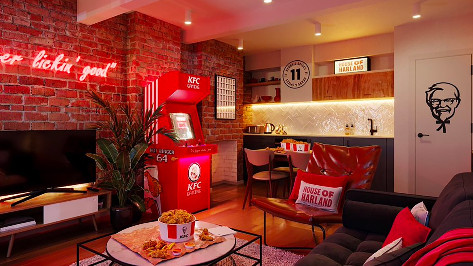 Kfc Is Opening Its Own Pop Up Hotel Complete With A Button You Can Press For On Demand Fried Chicken