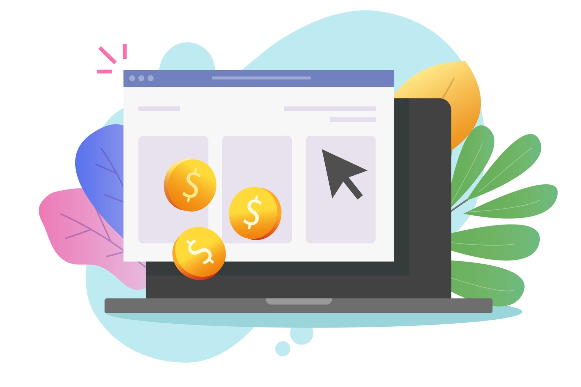 Web click many