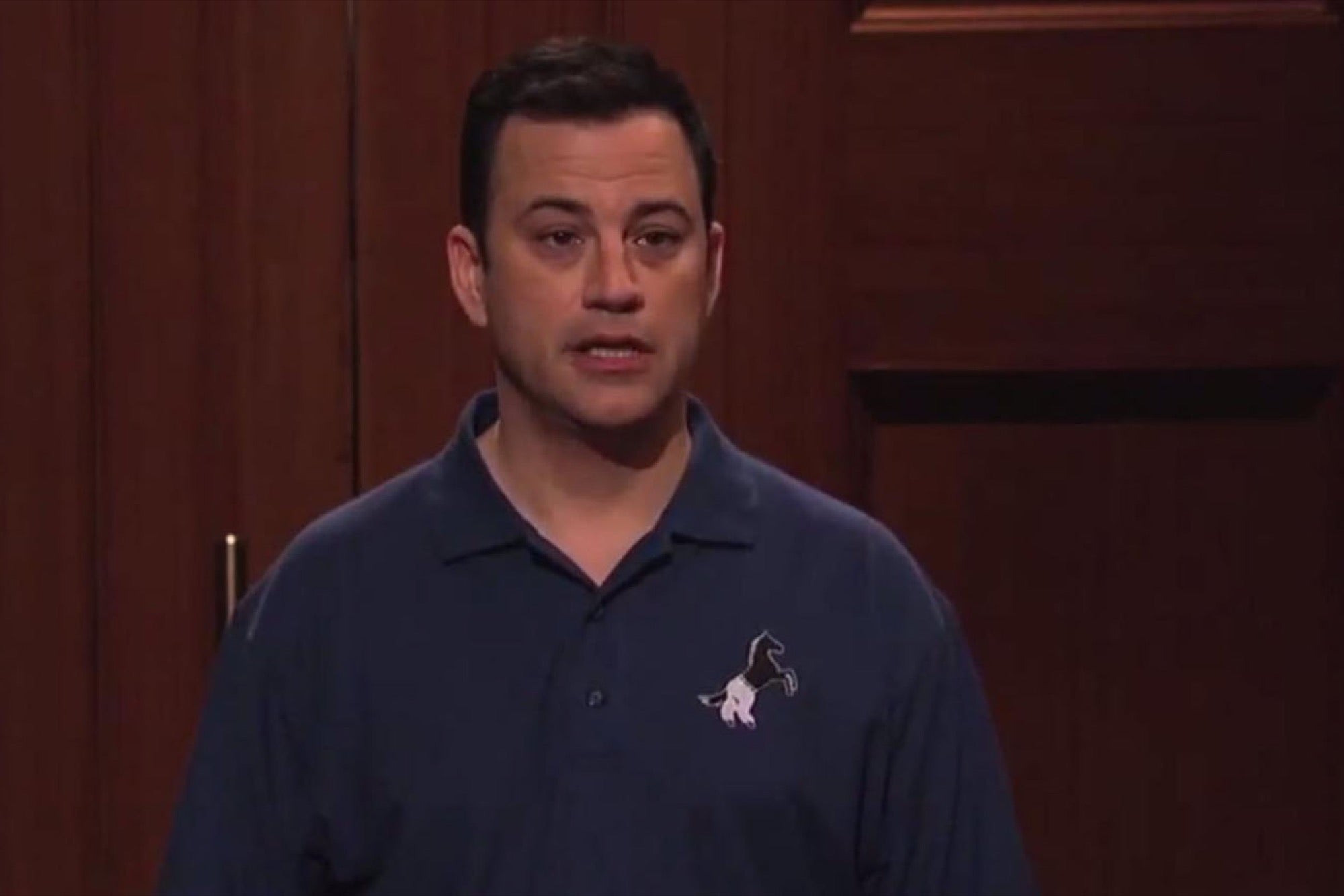 Watch Jimmy Kimmel Make a Hilarious Shark Tank Pitch for 'Horse Pants