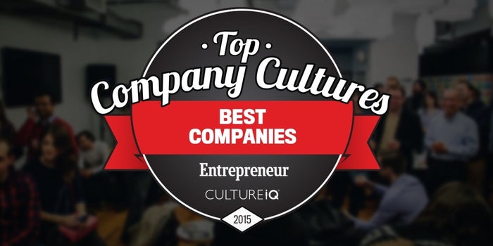 Entrepreneur and CultureIQ Present the Top Company Cultures List