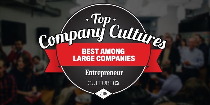 The 25 Best Large-Company Cultures in 2015