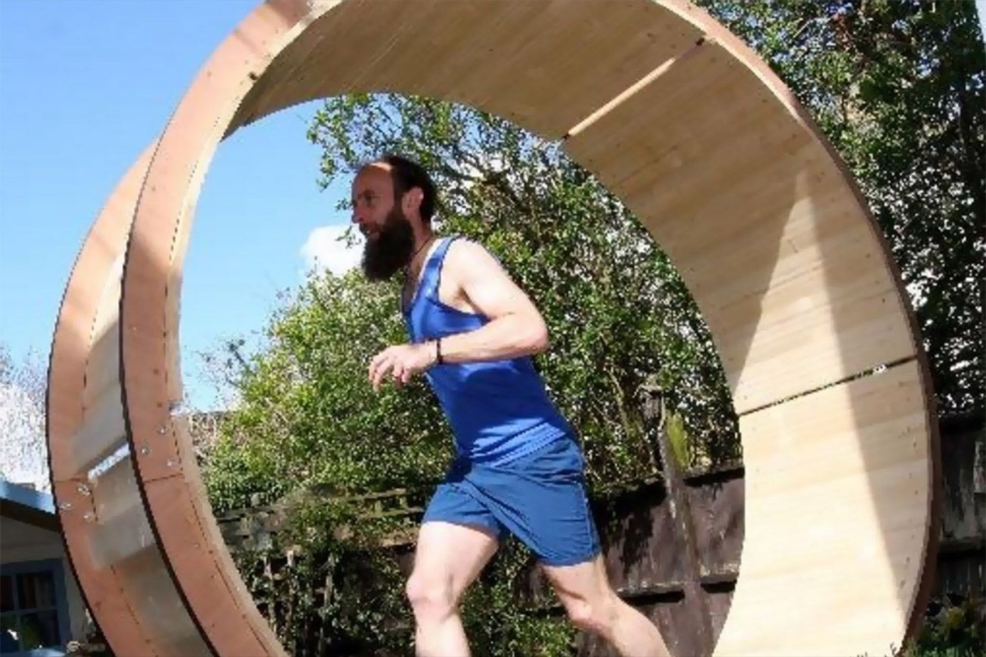 This English Man Ran for 24 Hours in a Giant Hamster Wheel. How Did You ...