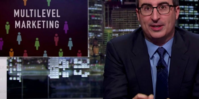 El mal marketing multinivel no es camino al emprendimiento: John Oliver