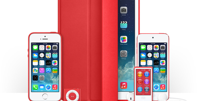 Apple estrena accesorios rojos por la lucha contra el SIDA