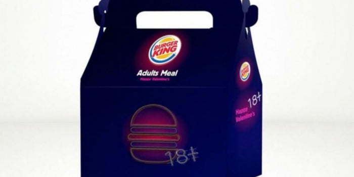 Burger King ofreció juguetes eróticos en San Valentín