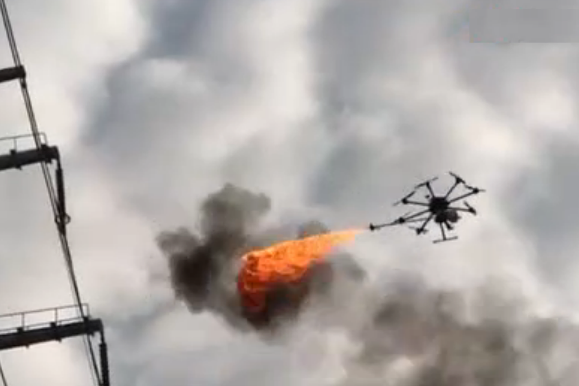 Fire 2024 throwing drone