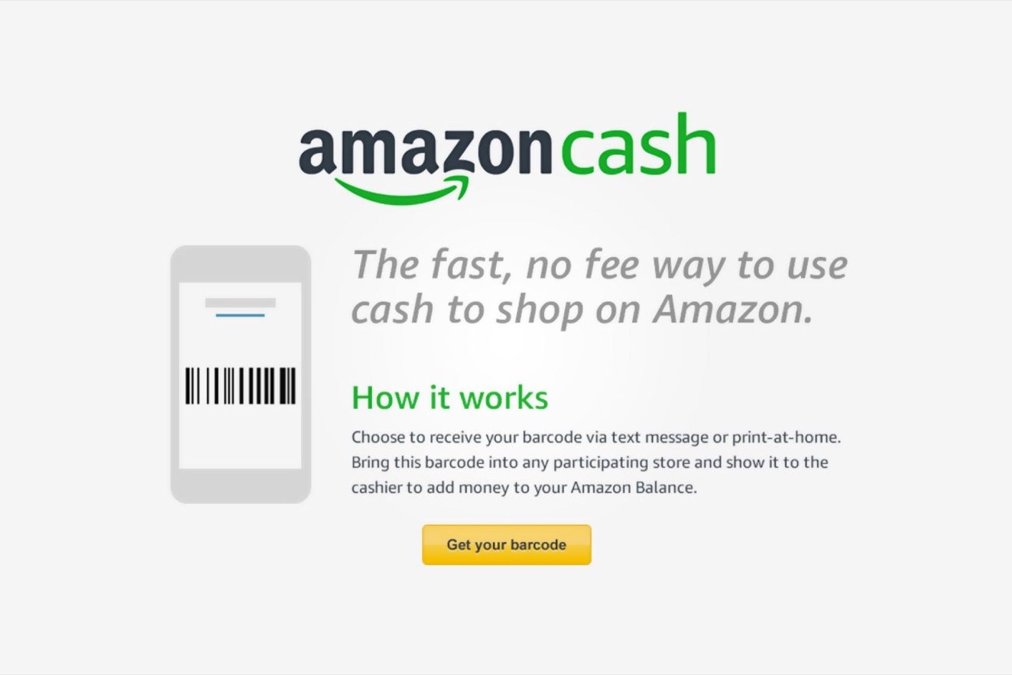 No Credit Card Pay With Amazon Cash. Entrepreneur