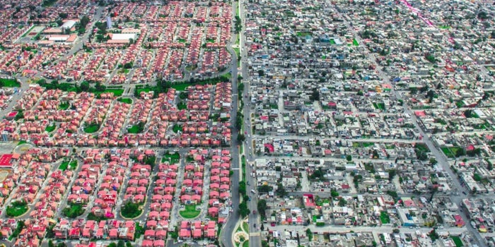 Así se ve la desigualdad social desde el aire