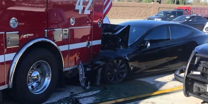 Tesla Driver Blames Autopilot for Fire Truck Collision