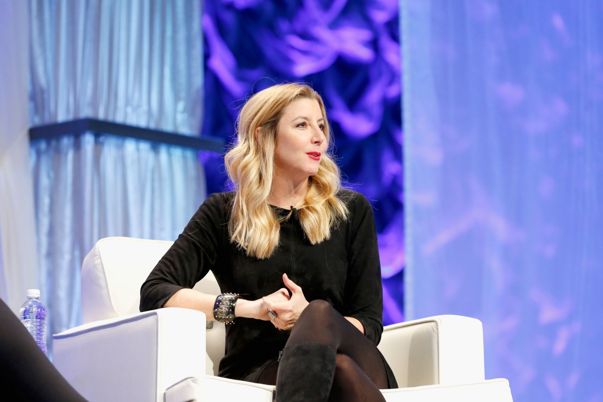 Spanx Founder Sara Blakely with models wearing Spanx at the Spanx News  Photo - Getty Images