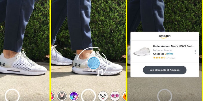 Snapchat y Amazon se unen para que compres productos con tan solo apuntarlos con tu cámara