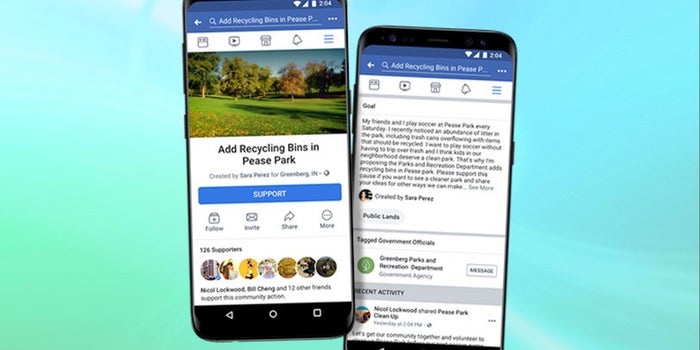 Facebook se meterá más en la política con su nueva herramienta 'Acciones Comunitarias'