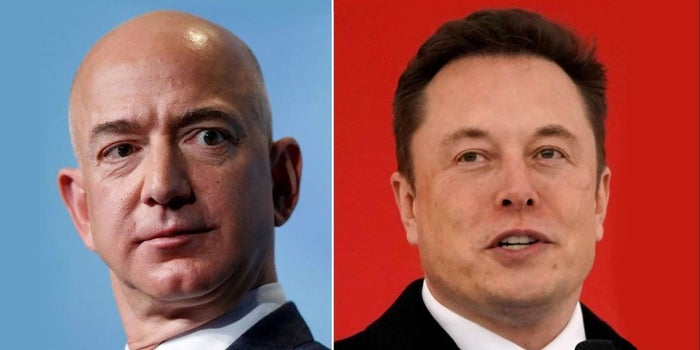 Elon Musk se burló de Jeff Bezos en Twitter por este plan de Amazon
