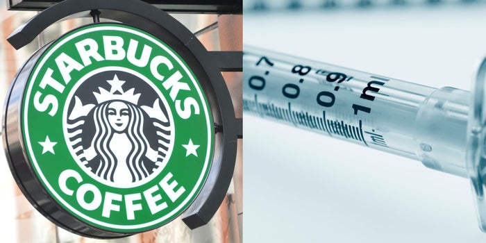 Por qué Starbucks EU está poniendo cajas para jeringas en sus baños