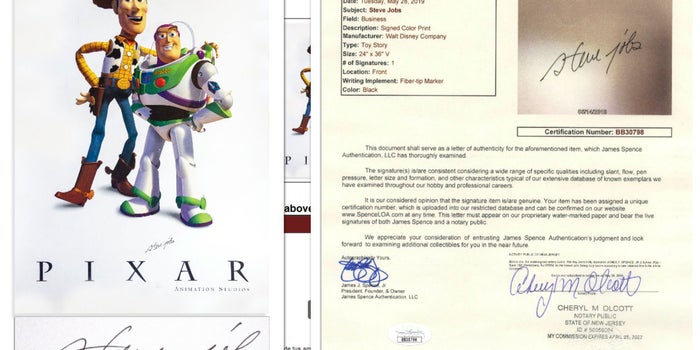 Subastarán póster firmado por Steve Jobs con un precio inicial de 500 mil pesos