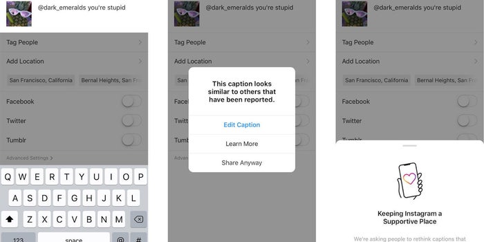Instagram Is Using AI to Alert Bullies to Offensive Captions