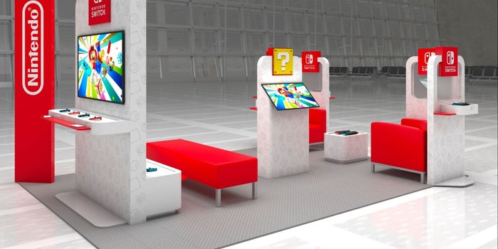 Nintendo está abriendo salas de espera en aeropuertos de Estados Unidos donde podrás jugar con el Switch
