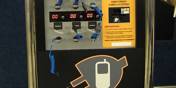 Cargador público para celulares
