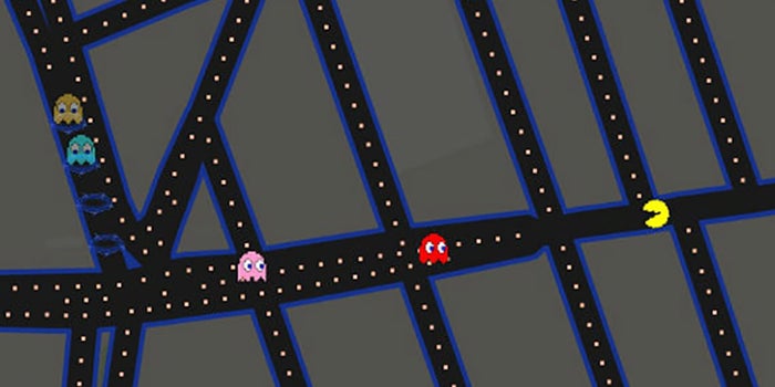 Google lleva a Pac-Man a sus mapas