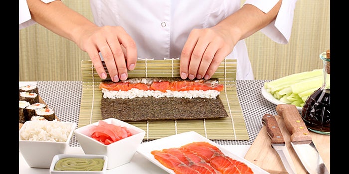 Taller para preparar sushi