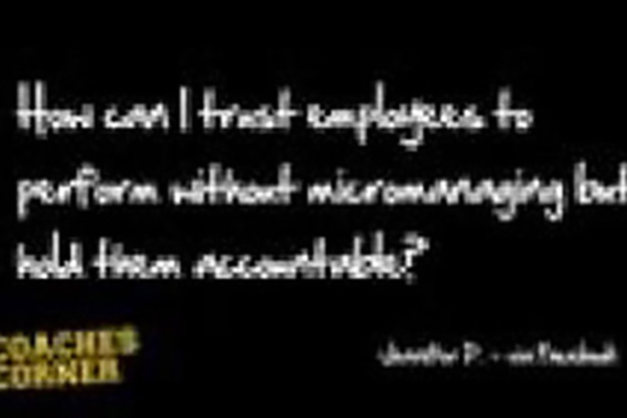 How Can I Avoid Micromanaging Employees