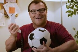 Jack Black Really Wants You To Have a Soccer Ball Phone