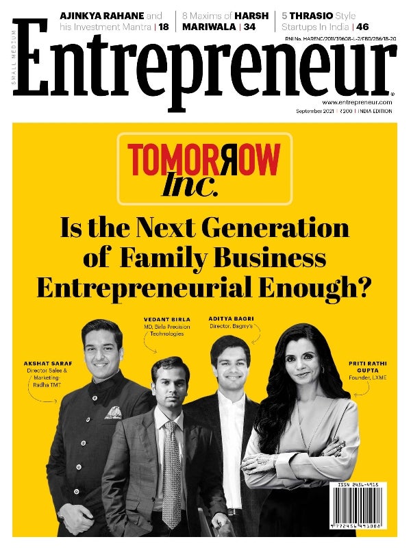 Entrepreneur India | September 2021