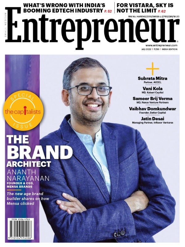 Entrepreneur India | July 2022