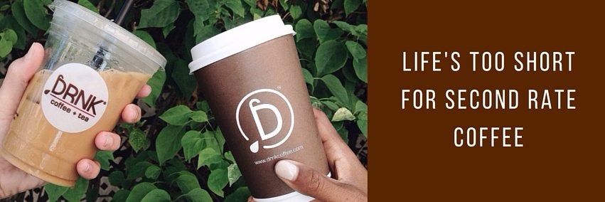 Drnk coffee + tea and Qwench juice bar