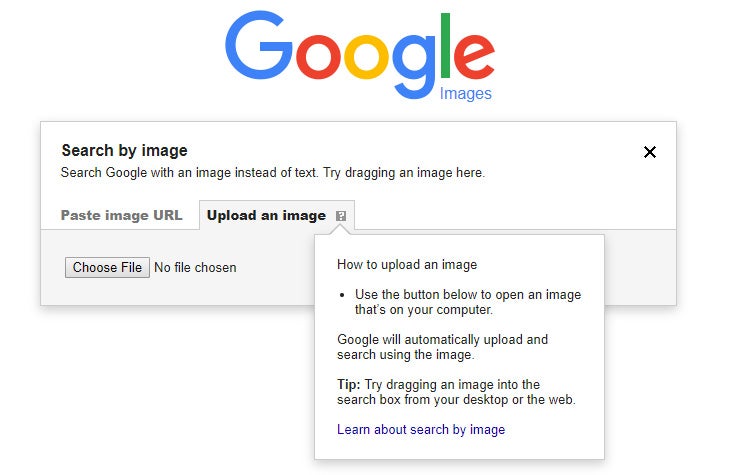 google image search upload photo