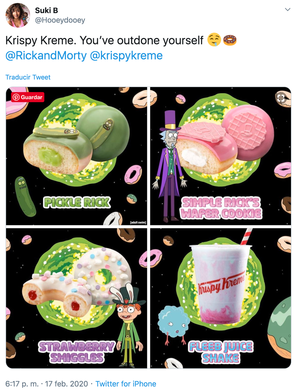 Soy Una Dona Krispy Kreme Lanza Una Línea De Donas De Rick Morty