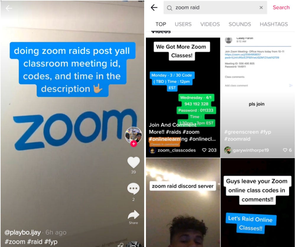 joining zoom call