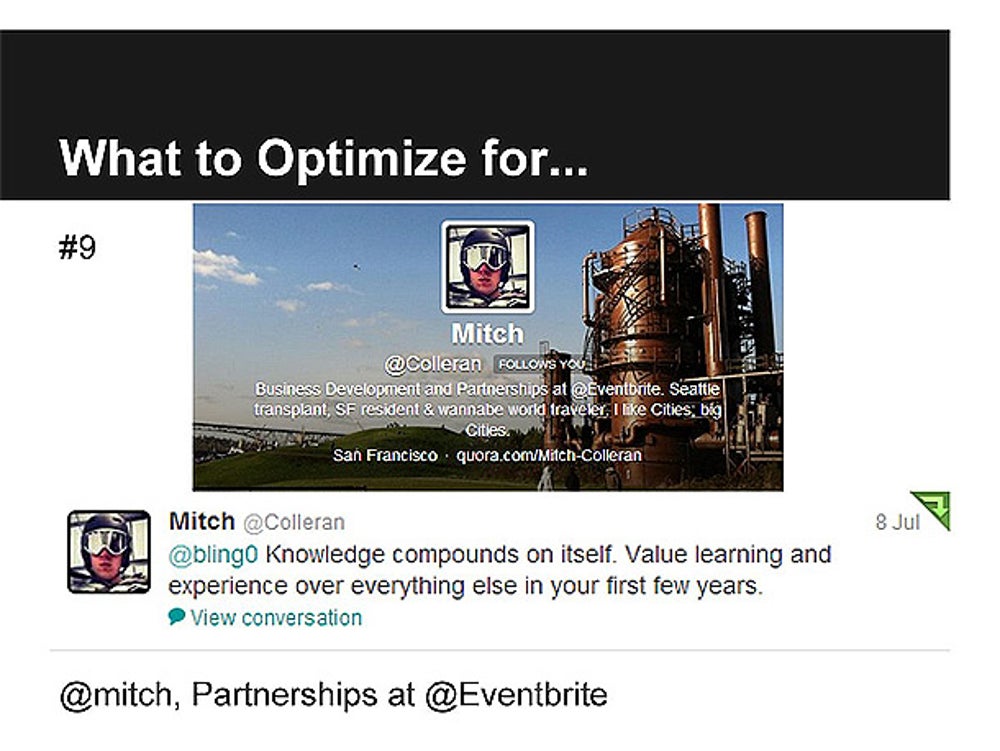 Mitch Colleran, Partnerships at Eventbrite