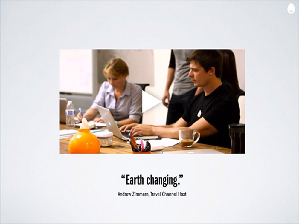 This is a video that shows what it's like in the Hampton Creek lab, which is a good reminder that this is a scientific company, not just a food company.