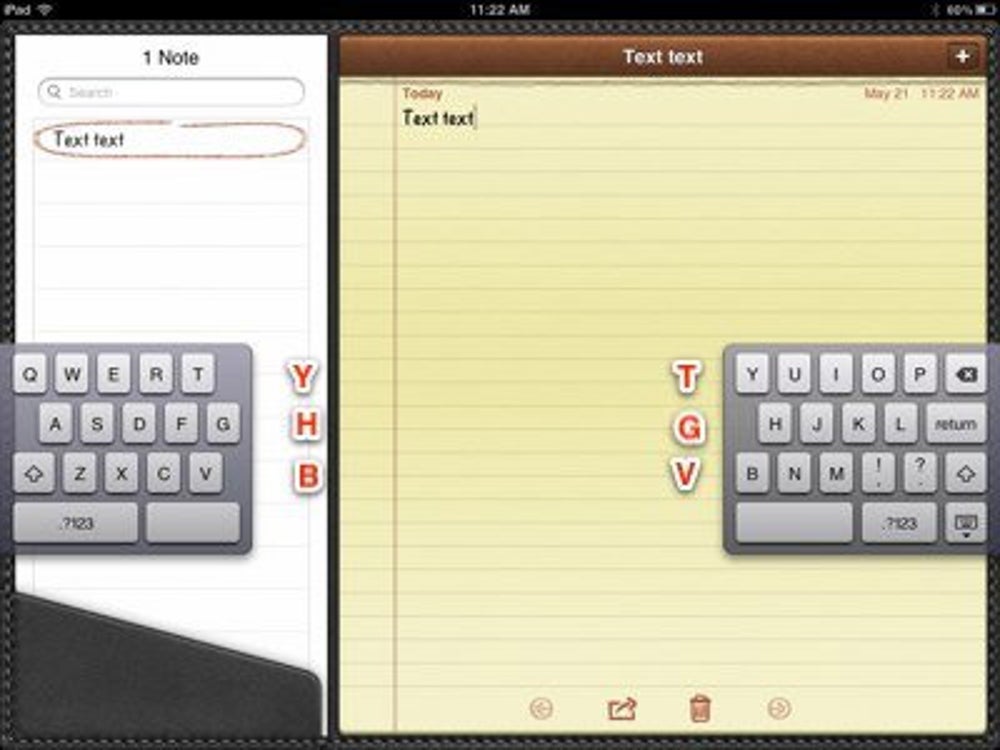 When the keyboard is split, you have access to invisible keys
