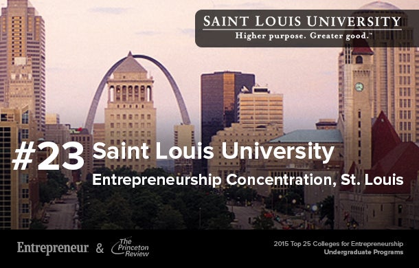 2015 top 25 colleges in entrepreneurship for undergraduates.